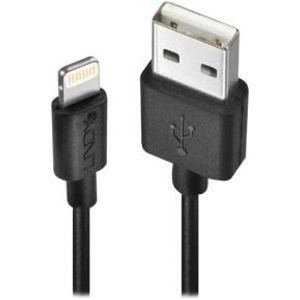 Lindy 31322 3m USB A Mannelijk Mannelijk Zwart USB-kabel