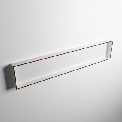 MONDIAZ EASY Nis 149,5x29,5cm in solid surface kleur Rust | Talc. 1 vak geschikt voor in- of opbouw