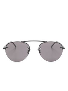 Saint Laurent Eyewear lunettes de soleil SL 575 à monture ronde - Noir