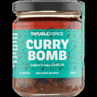 Trouble & Spice Curry Bomb Indian Crispy Chilli Oil 200 ml bij Jumbo