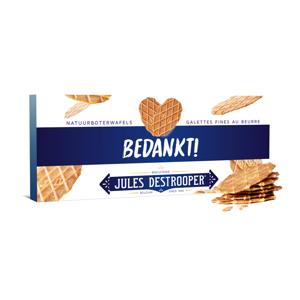 Jules Destrooper Natuurboterwafels - "Bedankt!" - 100g
