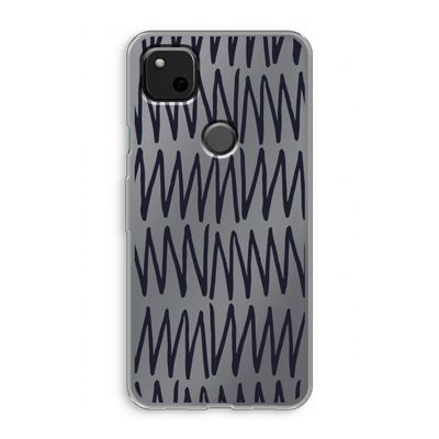 Marrakech Zigzag: Google Pixel 4a Transparant Hoesje