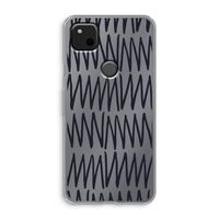 Marrakech Zigzag: Google Pixel 4a Transparant Hoesje