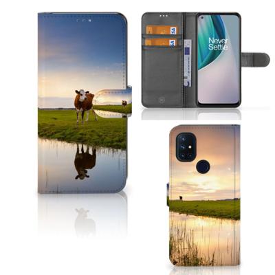 OnePlus Nord N10 | Telefoonhoesje | Met pasjeshouder | Koe