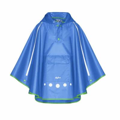 Playshoes regenponcho met tas Blauw-XL