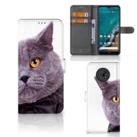 Nokia G50 | Telefoonhoesje | Met pasjeshouder | Kat