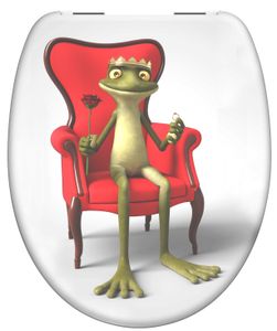 Schutte Duroplast WC-bril FROG KING met soft-close
 - 82190 - 82190