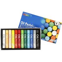 Mungyo oliepastel, l: 7 cm, dikte 11 mm, diverse kleuren, 12 stuk/ 1 doos