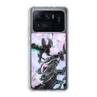 Pastel zwart: Xiaomi Mi 11 Ultra Transparant Hoesje