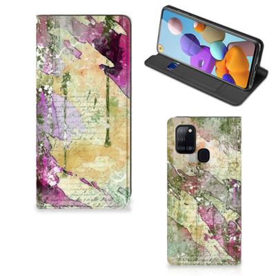 Bookcase Samsung Galaxy A21s Letter Painting