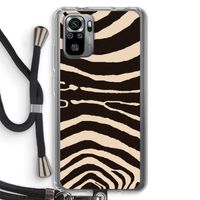 Arizona Zebra: Xiaomi Redmi Note 10S Transparant Hoesje met koord