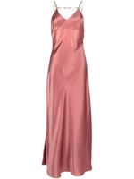 Cult Gaia robe longue Kirya à fini satiné - Rose