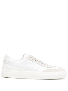 Tod's side logo-print low-top sneakers - Blanc