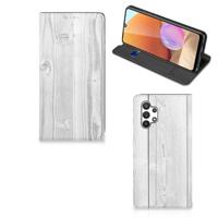 Samsung Galaxy A32 4G | A32 5G Enterprise Editie Book | Wallet Case | White Wood