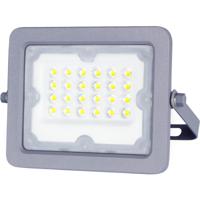 LED Bouwlamp 20W - Koud Wit 6500K - IP65 Waterdicht - Kantelbaar Grijs