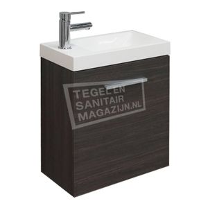 Schulz Elizabeth Toiletmeubel 50x25x50 cm Grijs Eiken