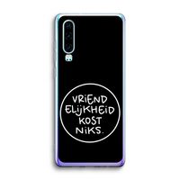Vriendelijkheid: Huawei P30 Transparant Hoesje
