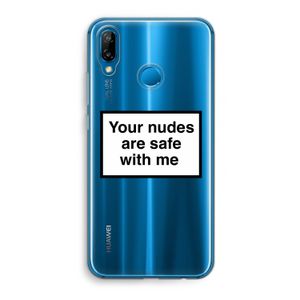 Safe with me: Huawei P20 Lite Transparant Hoesje