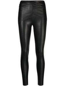 Wolford pantalon taille haute à fini poli - Noir