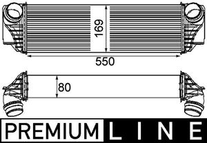 Intercooler, inlaatluchtkoeler CI185000P