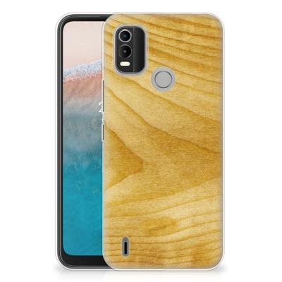 Nokia C21 Plus | Bumper Hoesje | Licht Hout