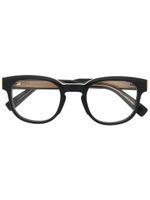 Dunhill lunettes de vue à plaque logo latérale - Noir Dunhill lunettes de vue à plaque logo latérale - Noir