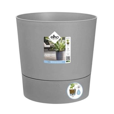 ELHO - Bloempot - Greensense Aqua Care Rond 30 - Licht Cement - Binnen/buiten - Ø 29,5 x H 29,1 cm