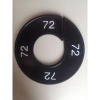 Maatring 9cm zwart/wit 72