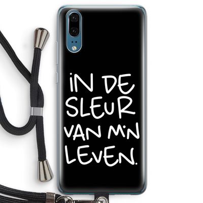 De Sleur: Huawei P20 Transparant Hoesje met koord