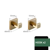 Badkamerhardware Set | RVS - Geborstelde Afwerking