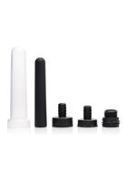 Travel Enema Water Bottle Adapter Set - 5 pieces - Black - thumbnail