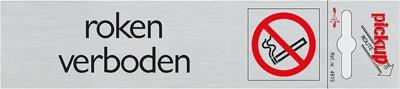 Route Alulook 165 x 44 mm Sticker roken verboden - Pickup