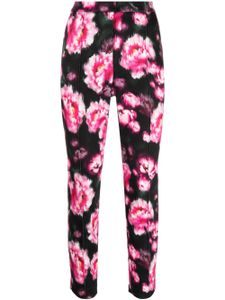 Adam Lippes pantalon droit Daphne à fleurs - Noir