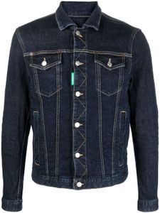 DSQUARED2 veste en jean à slogan brodé - Bleu