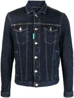 DSQUARED2 veste en jean à slogan brodé - Bleu