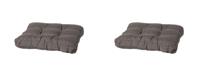 Lounge kussen zit 73x73 Rib lever (2 stuks) Madison - Madison