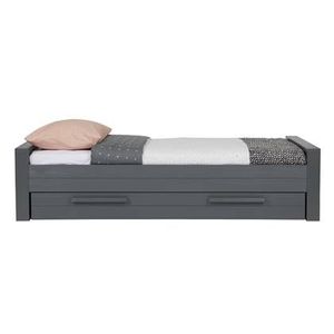 Woood Dennis Bed 90 x 200 cm - Donkergrijs