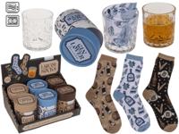 Giftset Drinkglas 280ml met sokken