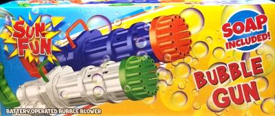 Bongers Speelgoed Sun fun super bellenblaaspistool met zeep, 37cm
