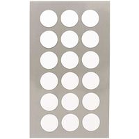 216x Witte ronde sticker etiketten 15 mm    -