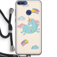 Vliegende eenhoorn: Huawei P Smart (2018) Transparant Hoesje met koord