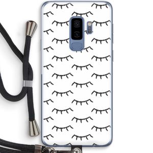 Wimpers: Samsung Galaxy S9 Plus Transparant Hoesje met koord