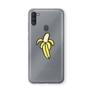 Banana: Samsung Galaxy A11 Transparant Hoesje