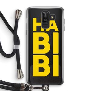 Habibi Majorelle : Samsung Galaxy J8 (2018) Transparant Hoesje met koord