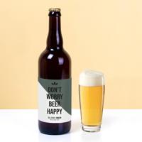 Bierfles (750ml) Don&apos;t Worry Beer Happy