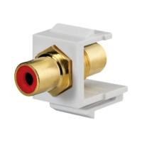 Rutenbeck 17000604 Cinch-connector Adapter, inbouw, Koppeling, dubbel Rood 1 stuk(s)