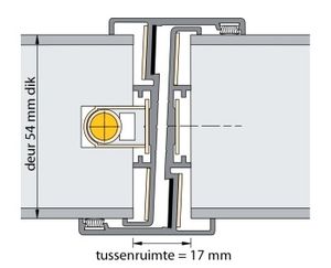 Deurnaald uitv.240/600u/2315mm rs 54mm