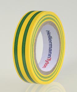 HellermannTyton HelaTape Flex 15 710-00106 Isolatietape HelaTape Flex 15 Groen, Geel (l x b) 10 m x 15 mm 1 stuk(s)