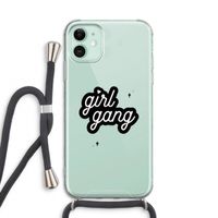 Girl Gang: iPhone 11 Transparant Hoesje met koord