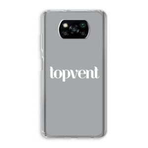 Topvent Grijs Wit: Xiaomi Poco X3 Pro Transparant Hoesje